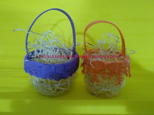 Cestini di Pasqua con bottiglie di plastica riciclate